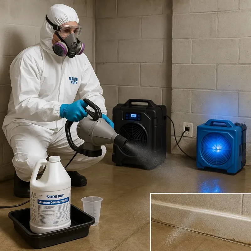 Sanitization and Odor Removal process in Duxbury, MA